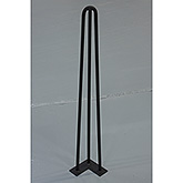 Satz von 4 Möbelbeinen 720 mm RAL9005 matte Struktur