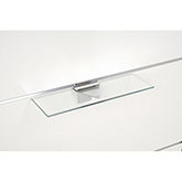 Mono Glashalter Stahl blank