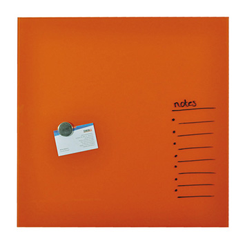 Magnetische Glastafel orange 45x45 cm